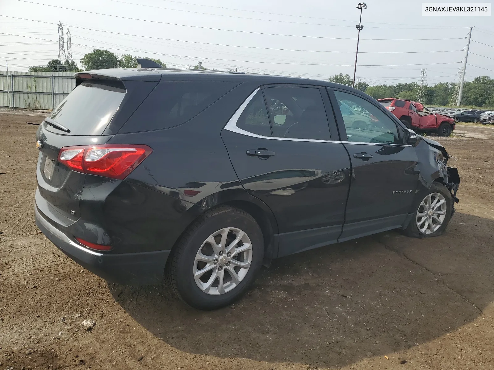 2019 Chevrolet Equinox Lt VIN: 3GNAXJEV8KL321145 Lot: 67243834