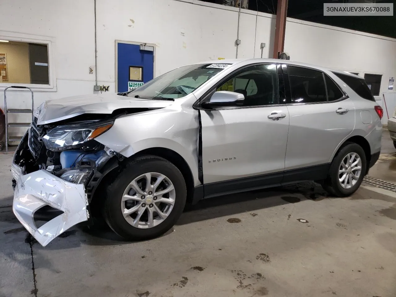 2019 Chevrolet Equinox Lt VIN: 3GNAXUEV3KS670088 Lot: 67284234