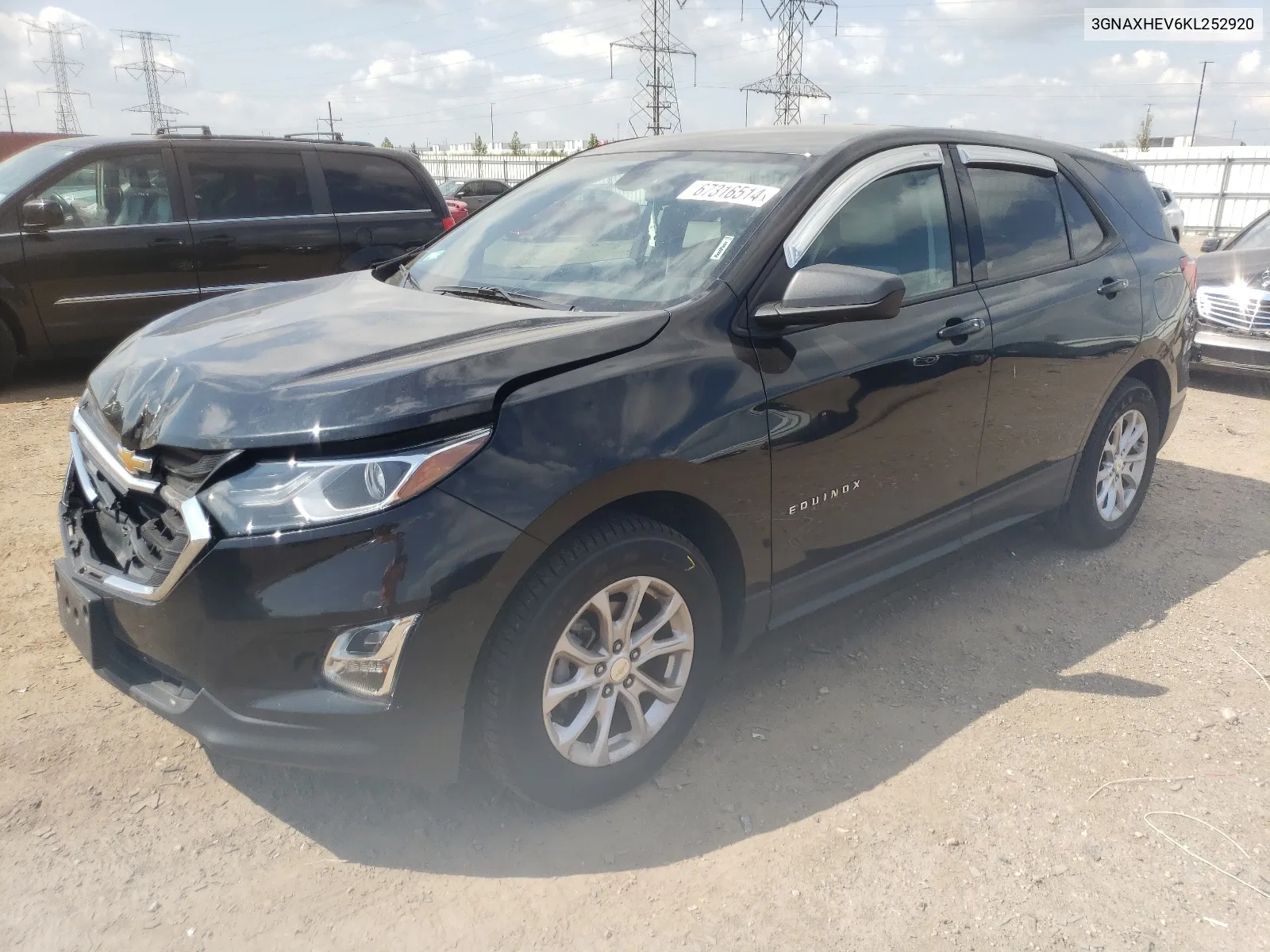 3GNAXHEV6KL252920 2019 Chevrolet Equinox Ls