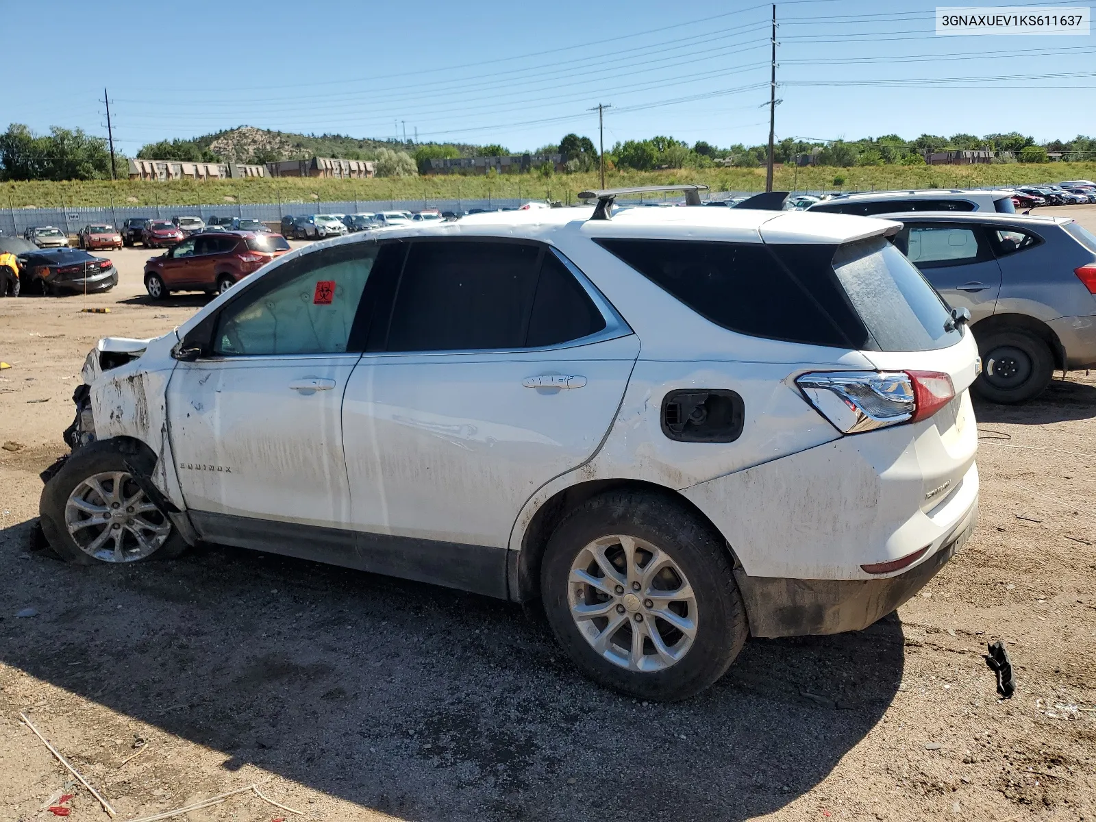 2019 Chevrolet Equinox Lt VIN: 3GNAXUEV1KS611637 Lot: 67580194