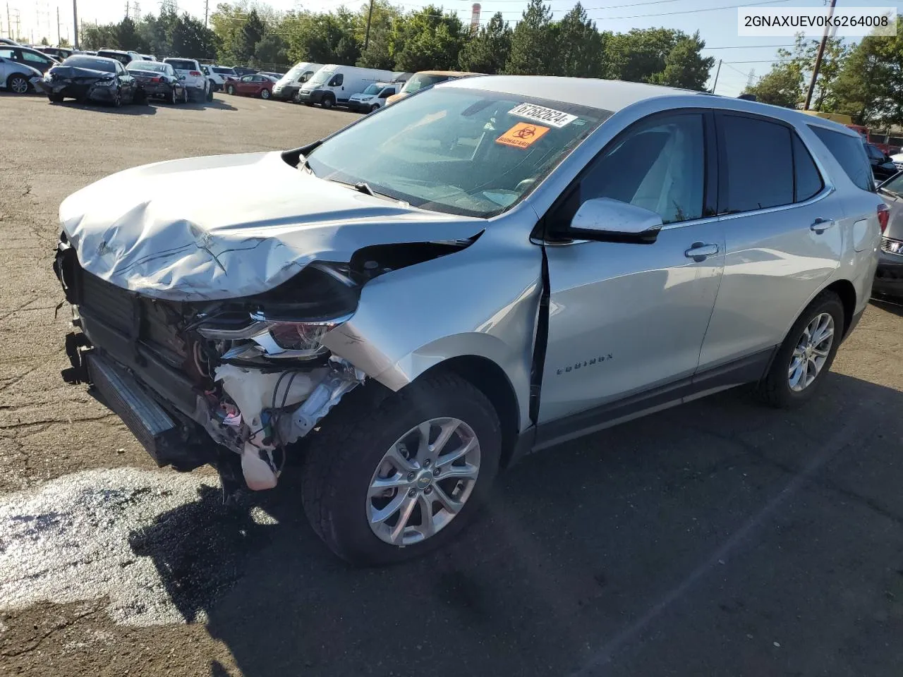 2019 Chevrolet Equinox Lt VIN: 2GNAXUEV0K6264008 Lot: 67582624