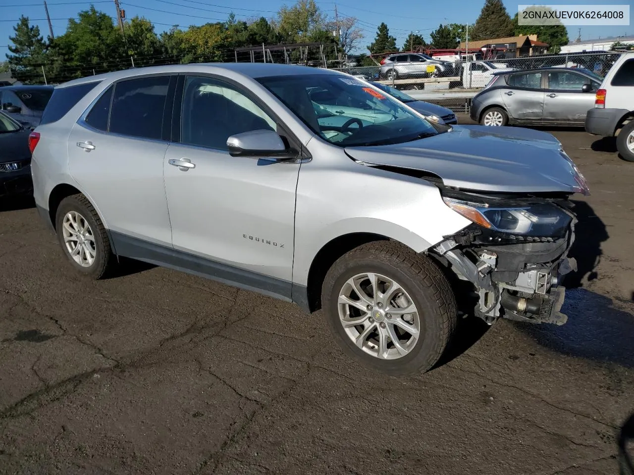 2019 Chevrolet Equinox Lt VIN: 2GNAXUEV0K6264008 Lot: 67582624