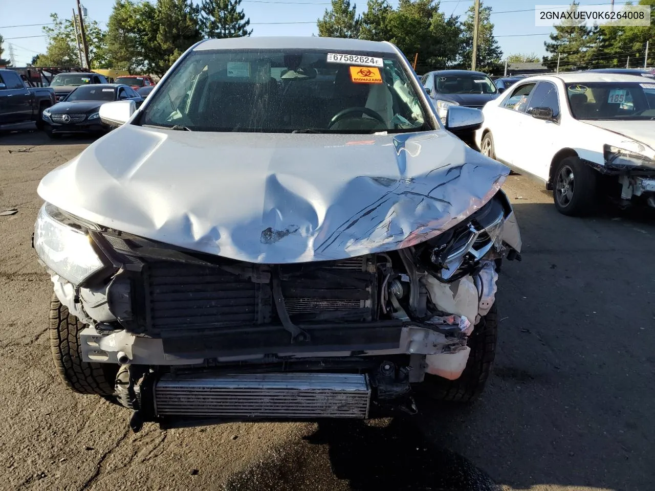 2019 Chevrolet Equinox Lt VIN: 2GNAXUEV0K6264008 Lot: 67582624