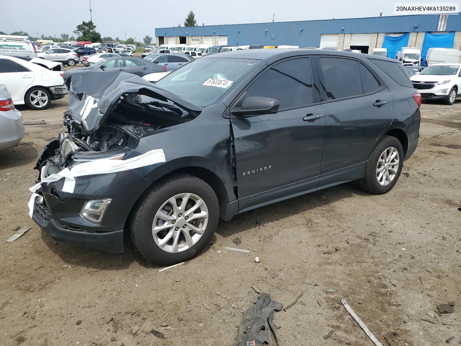 2019 Chevrolet Equinox Ls VIN: 2GNAXHEV4K6135289 Lot: 67633674