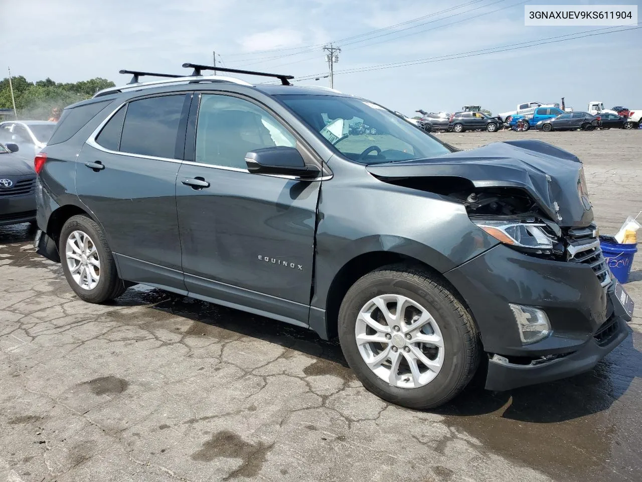 2019 Chevrolet Equinox Lt VIN: 3GNAXUEV9KS611904 Lot: 67912874