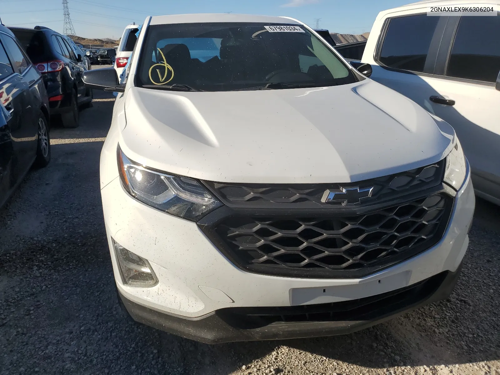 2019 Chevrolet Equinox Lt VIN: 2GNAXLEX9K6306204 Lot: 67981034