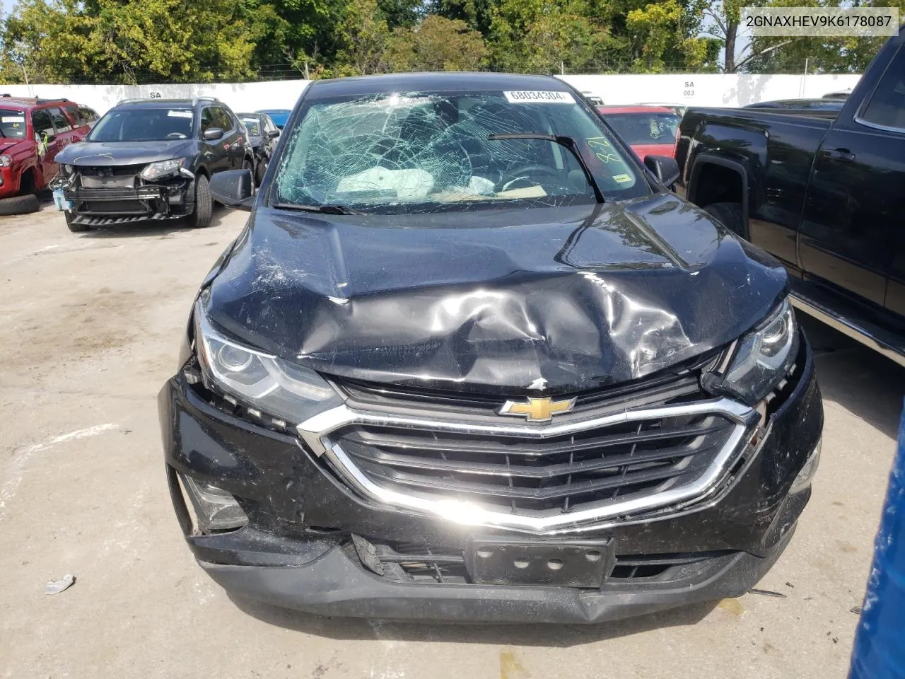 2019 Chevrolet Equinox Ls VIN: 2GNAXHEV9K6178087 Lot: 68034304