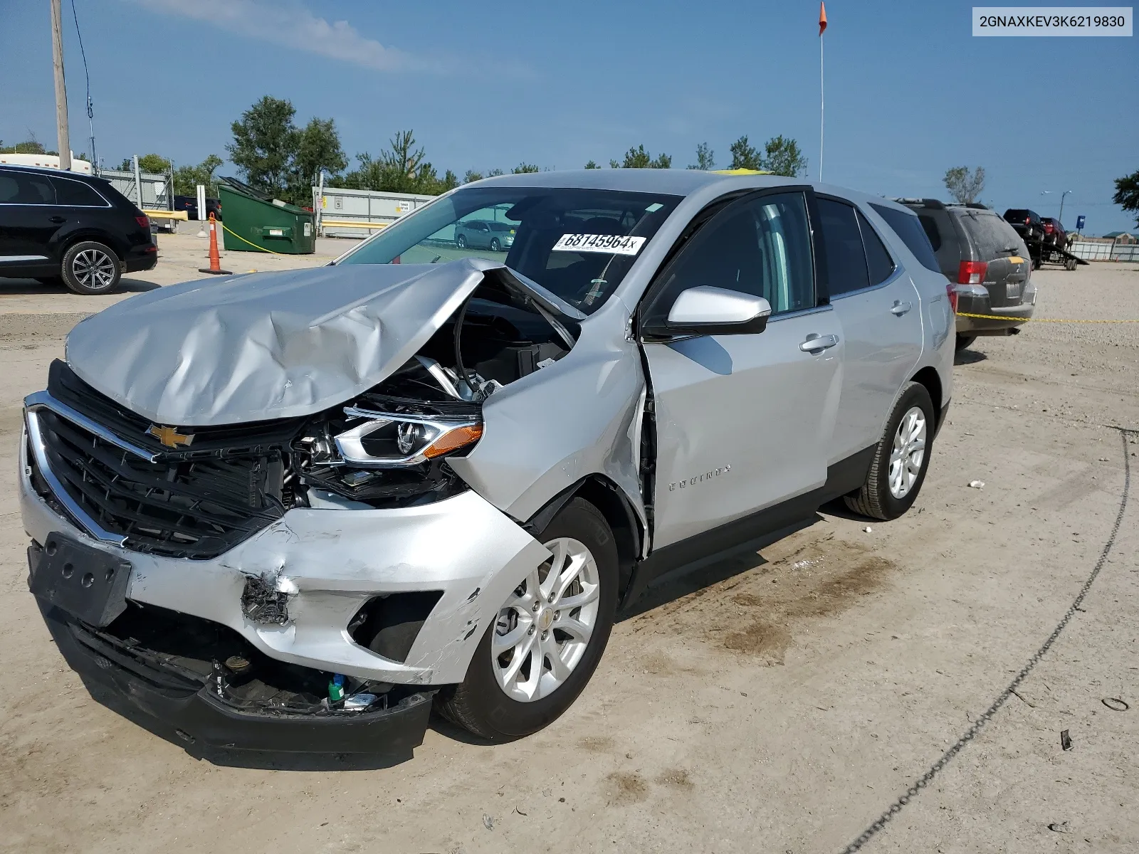 2019 Chevrolet Equinox Lt VIN: 2GNAXKEV3K6219830 Lot: 68145964