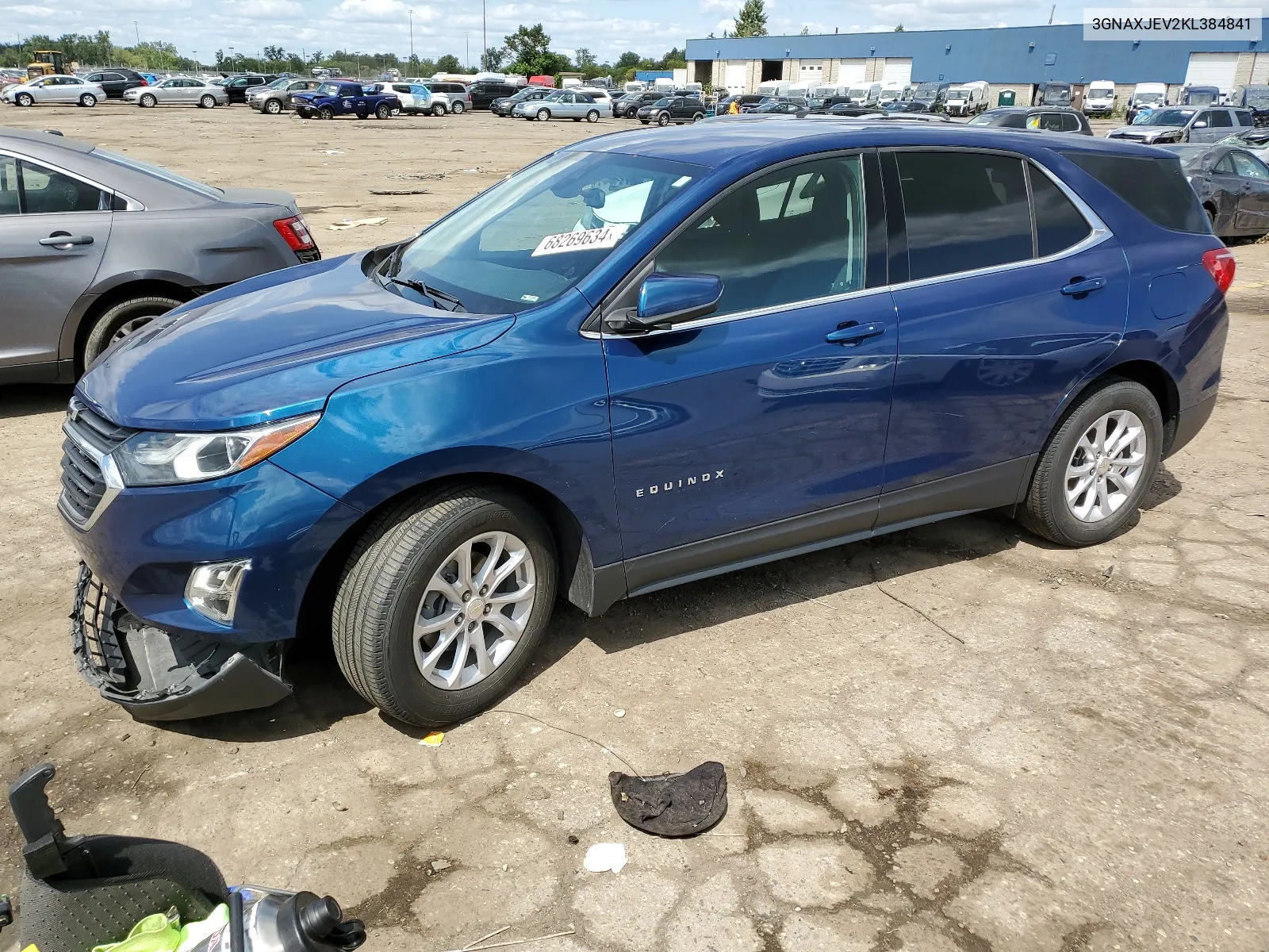 2019 Chevrolet Equinox Lt VIN: 3GNAXJEV2KL384841 Lot: 68269634