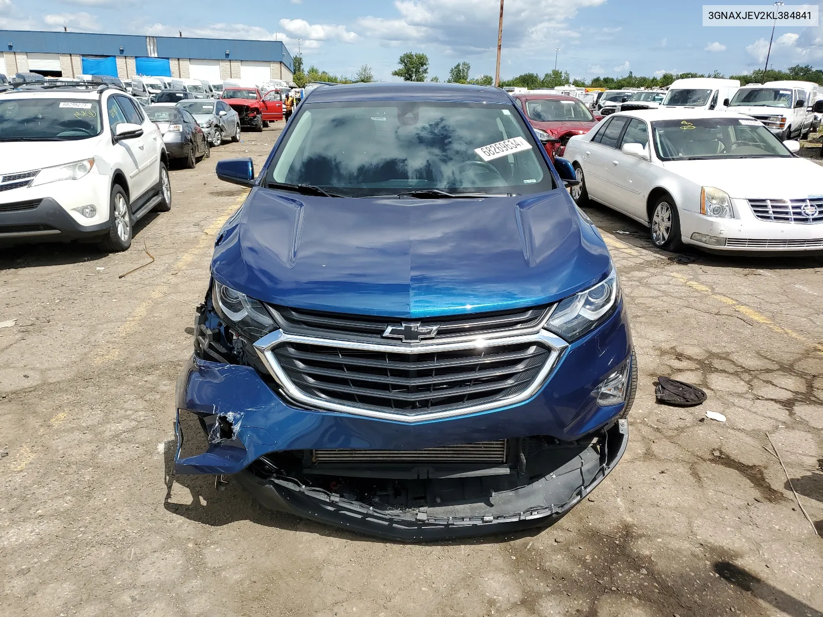 2019 Chevrolet Equinox Lt VIN: 3GNAXJEV2KL384841 Lot: 68269634