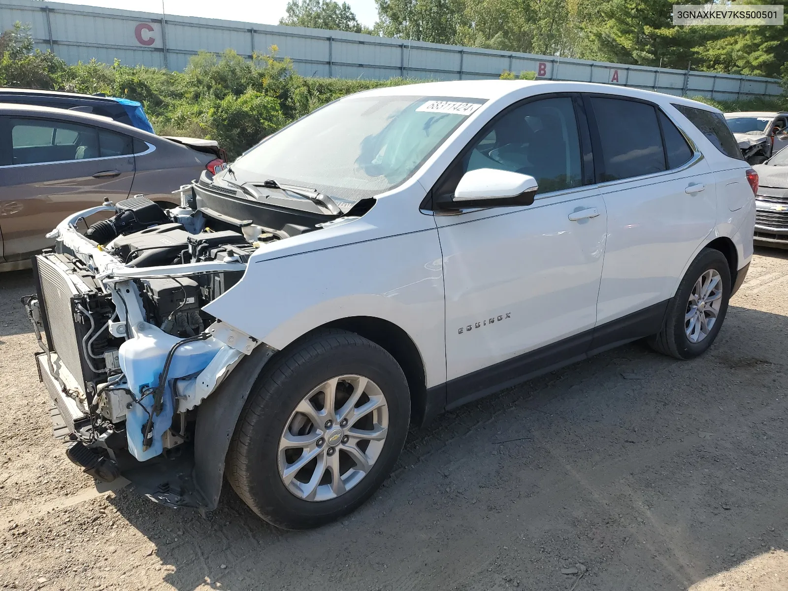 3GNAXKEV7KS500501 2019 Chevrolet Equinox Lt