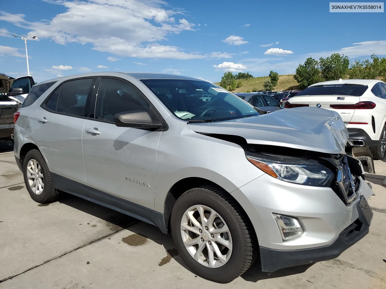 2019 Chevrolet Equinox Ls VIN: 3GNAXHEV7KS558014 Lot: 68353514