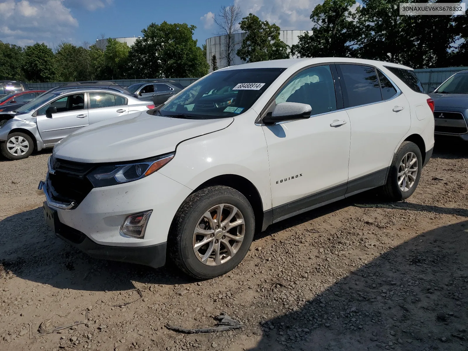 2019 Chevrolet Equinox Lt VIN: 3GNAXUEV6KS678332 Lot: 68488914