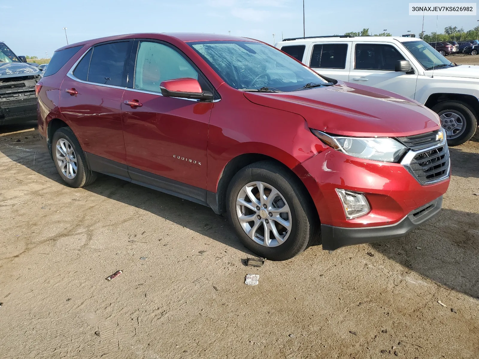 2019 Chevrolet Equinox Lt VIN: 3GNAXJEV7KS626982 Lot: 68497664