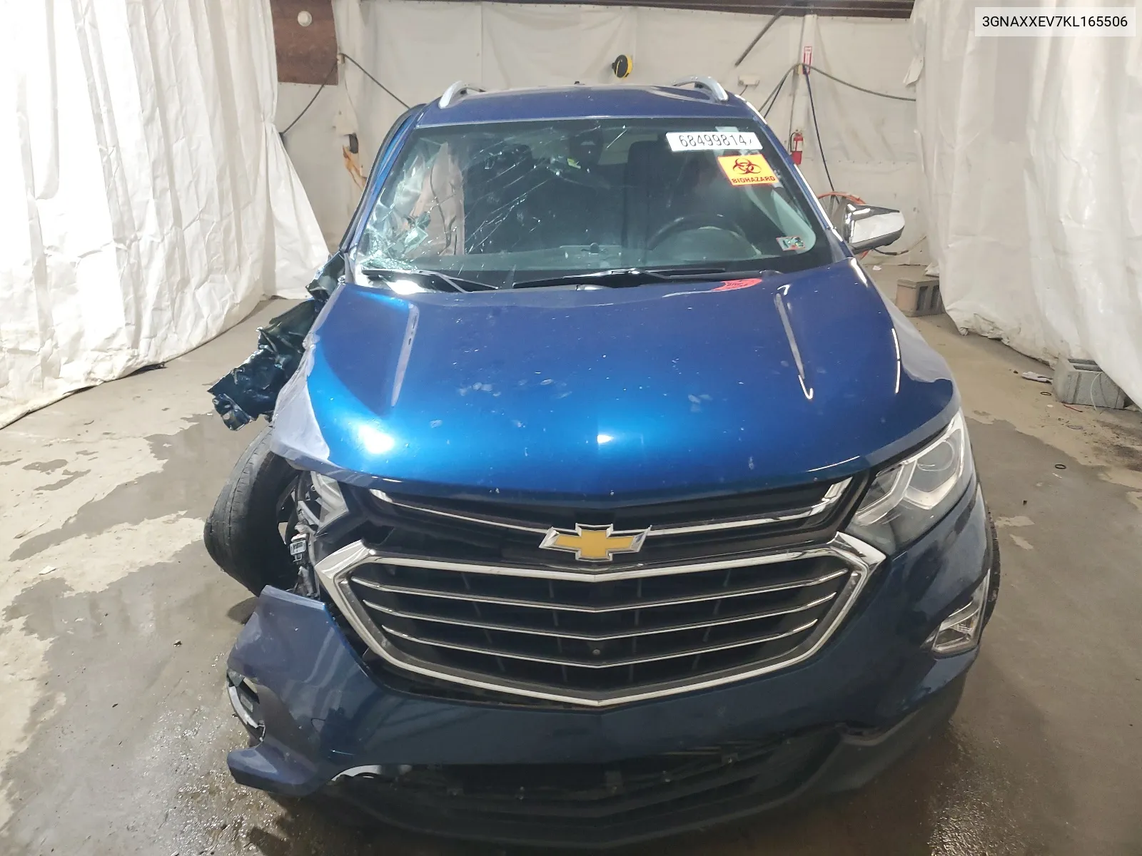 2019 Chevrolet Equinox Premier VIN: 3GNAXXEV7KL165506 Lot: 68499814