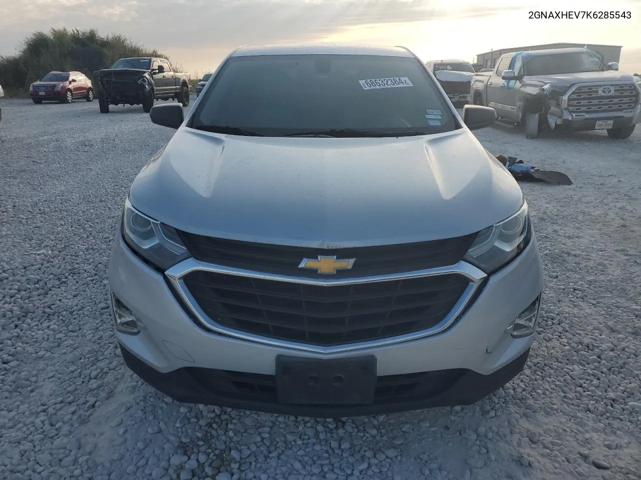 2019 Chevrolet Equinox Ls VIN: 2GNAXHEV7K6285543 Lot: 68632384