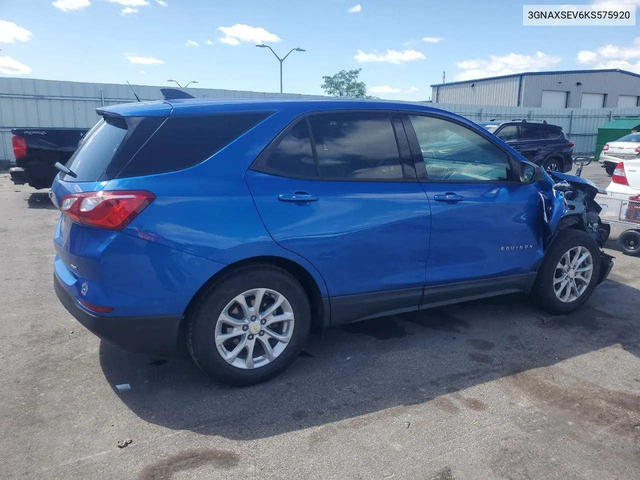 2019 Chevrolet Equinox Ls VIN: 3GNAXSEV6KS575920 Lot: 68664764