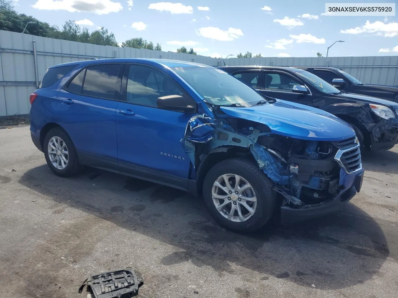 2019 Chevrolet Equinox Ls VIN: 3GNAXSEV6KS575920 Lot: 68664764