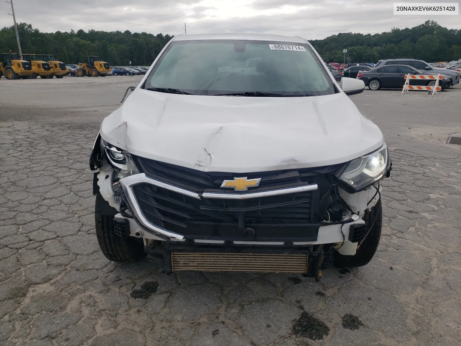 2019 Chevrolet Equinox Lt VIN: 2GNAXKEV6K6251428 Lot: 68676714