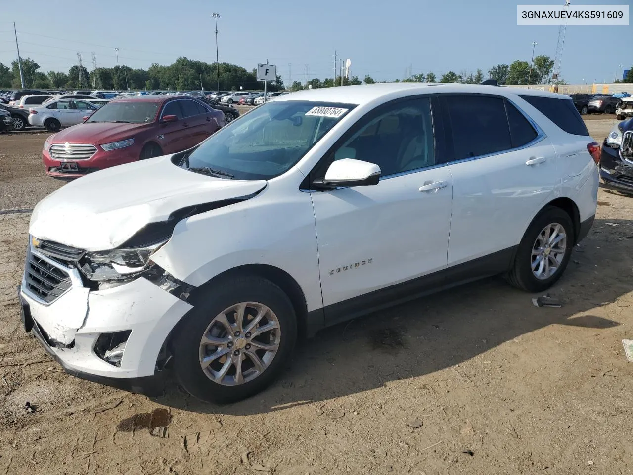 2019 Chevrolet Equinox Lt VIN: 3GNAXUEV4KS591609 Lot: 68800764