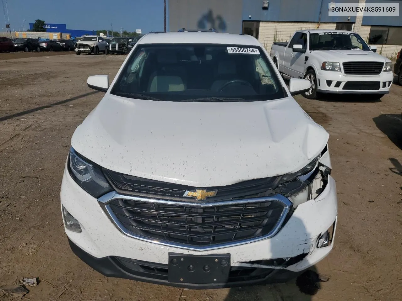 2019 Chevrolet Equinox Lt VIN: 3GNAXUEV4KS591609 Lot: 68800764