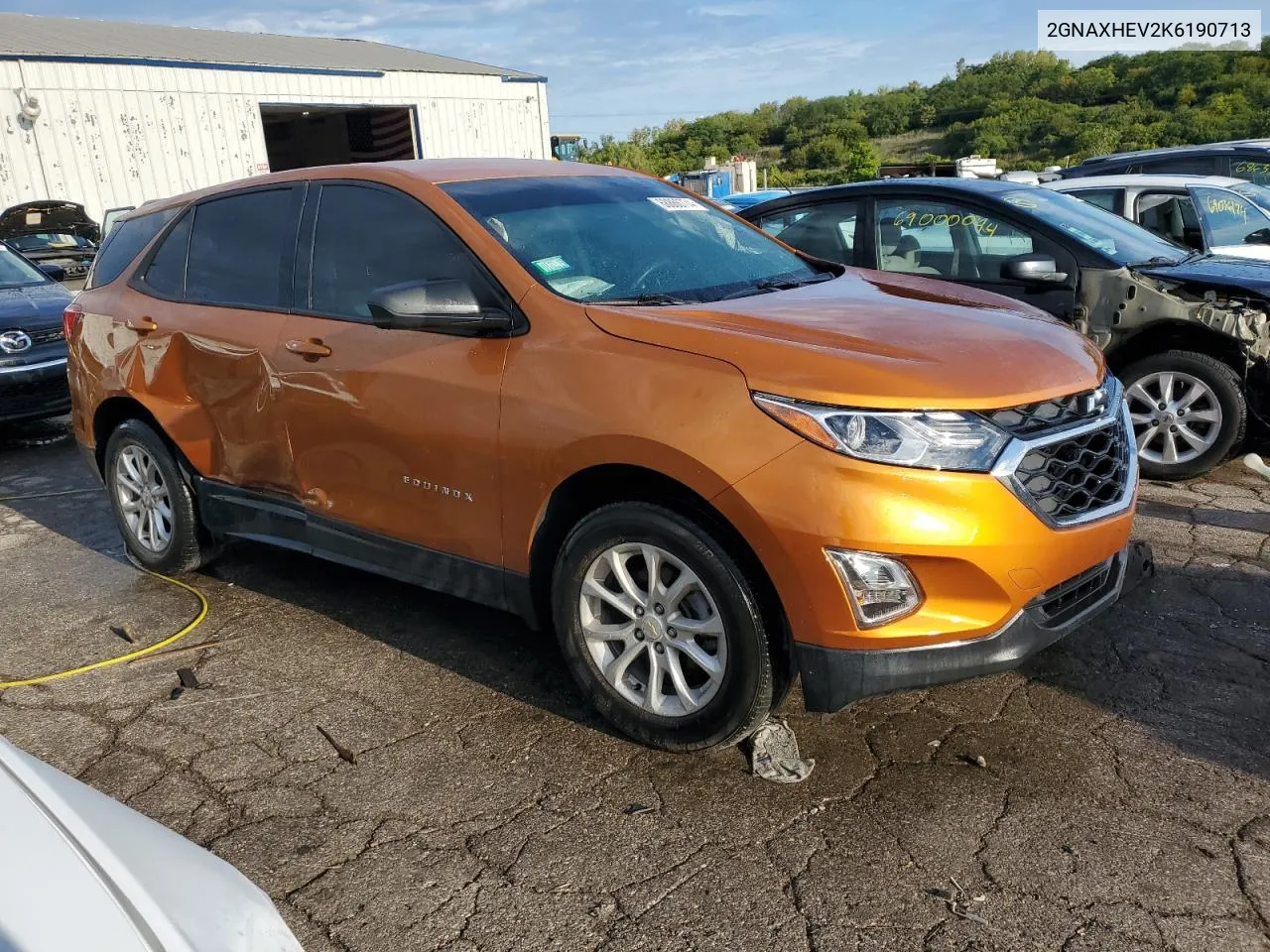 2019 Chevrolet Equinox Ls VIN: 2GNAXHEV2K6190713 Lot: 68866774