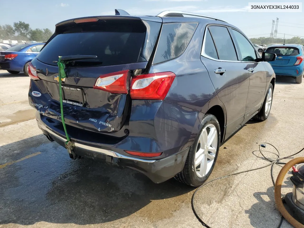 2019 Chevrolet Equinox Premier VIN: 3GNAXYEX3KL244033 Lot: 68946564