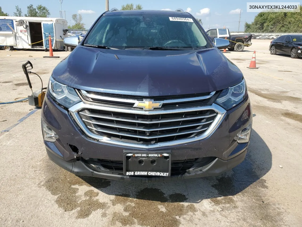 2019 Chevrolet Equinox Premier VIN: 3GNAXYEX3KL244033 Lot: 68946564