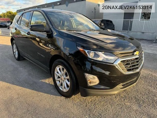 2019 Chevrolet Equinox Lt VIN: 2GNAXJEV2K6153314 Lot: 68955464