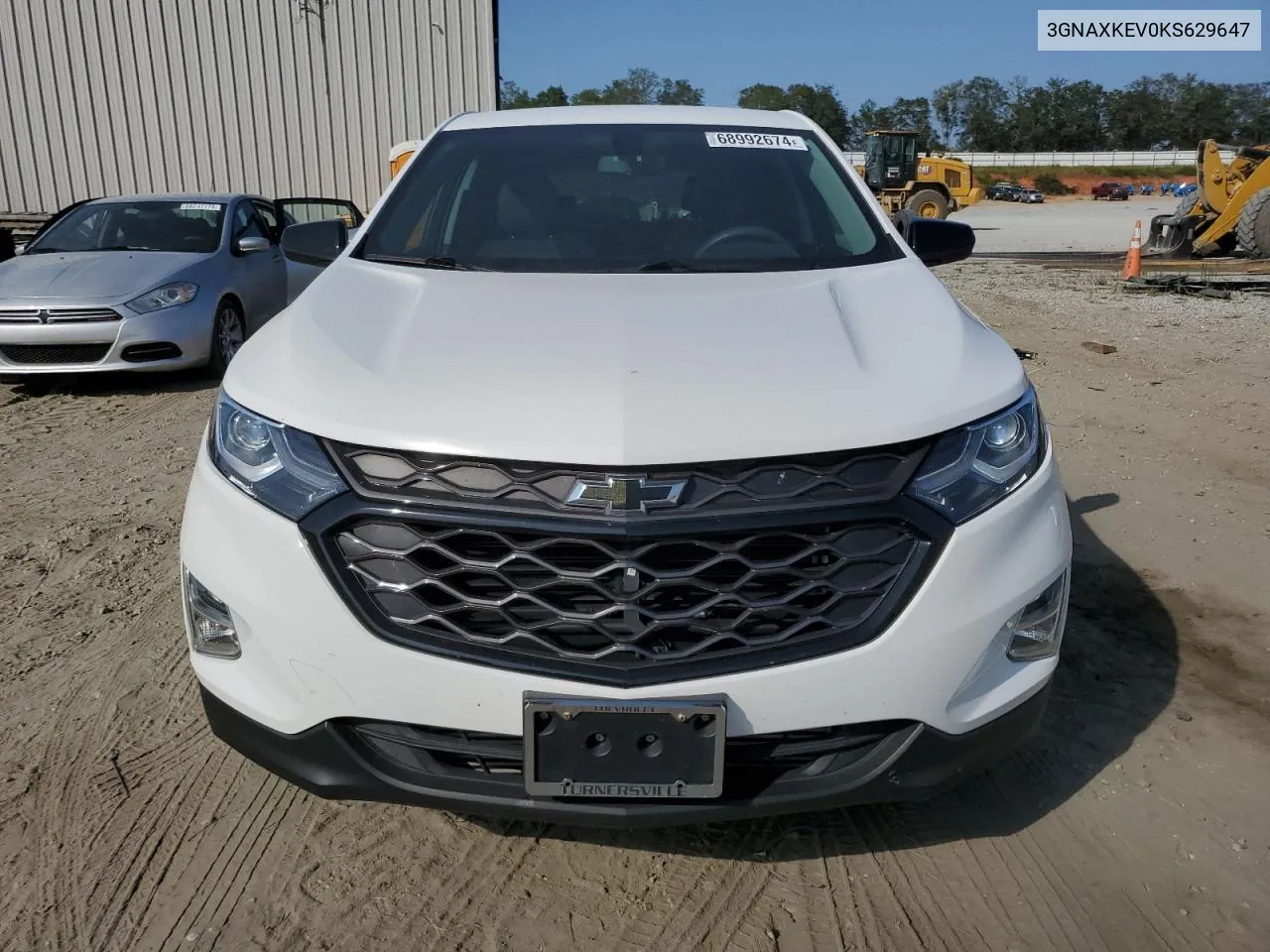 2019 Chevrolet Equinox Lt VIN: 3GNAXKEV0KS629647 Lot: 68992674