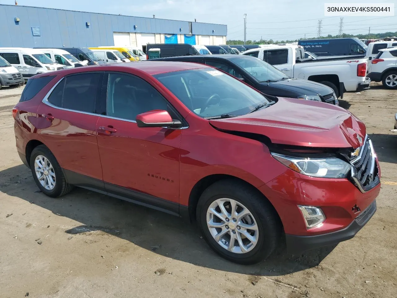 2019 Chevrolet Equinox Lt VIN: 3GNAXKEV4KS500441 Lot: 69022514