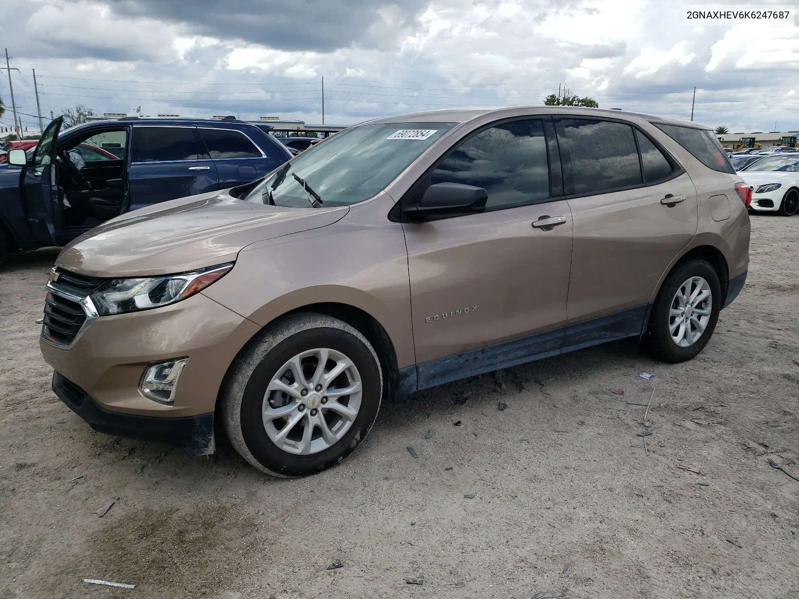 2019 Chevrolet Equinox Ls VIN: 2GNAXHEV6K6247687 Lot: 69072854