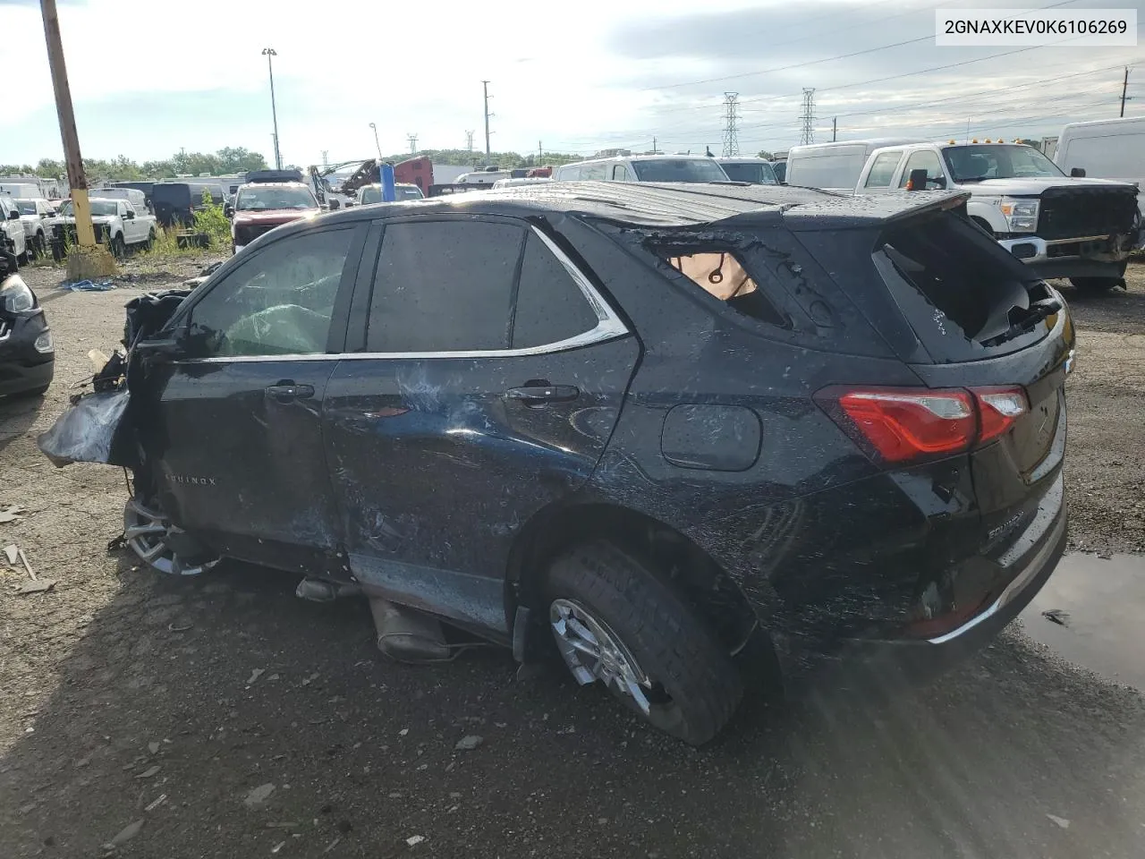 2019 Chevrolet Equinox Lt VIN: 2GNAXKEV0K6106269 Lot: 69096544