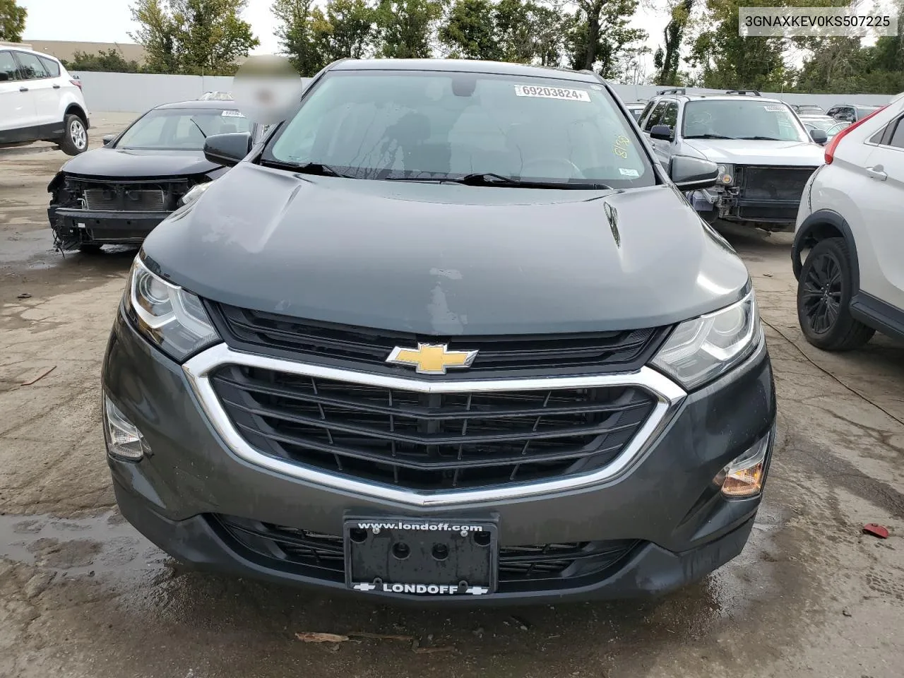 2019 Chevrolet Equinox Lt VIN: 3GNAXKEV0KS507225 Lot: 69203824