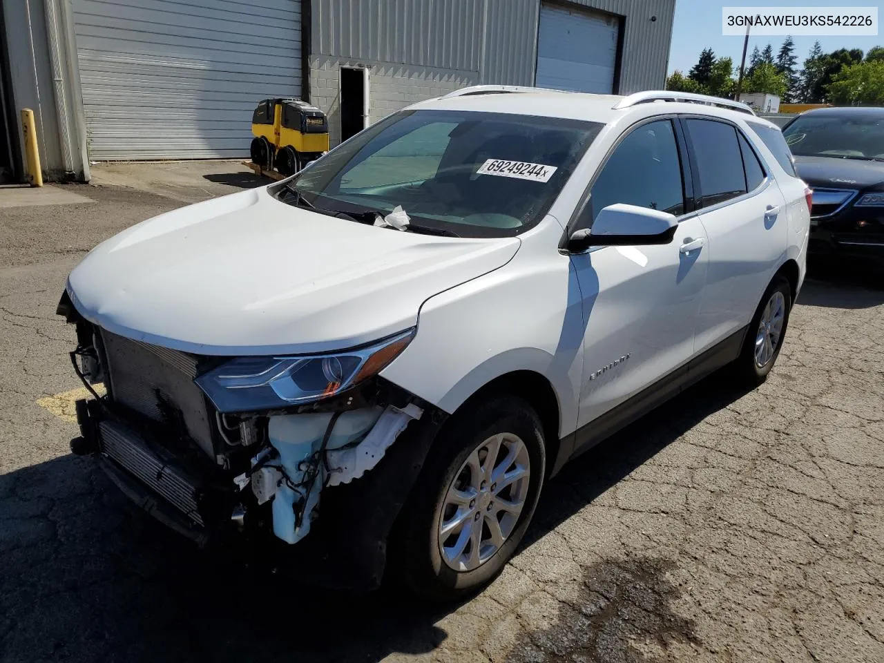 2019 Chevrolet Equinox Lt VIN: 3GNAXWEU3KS542226 Lot: 69249244