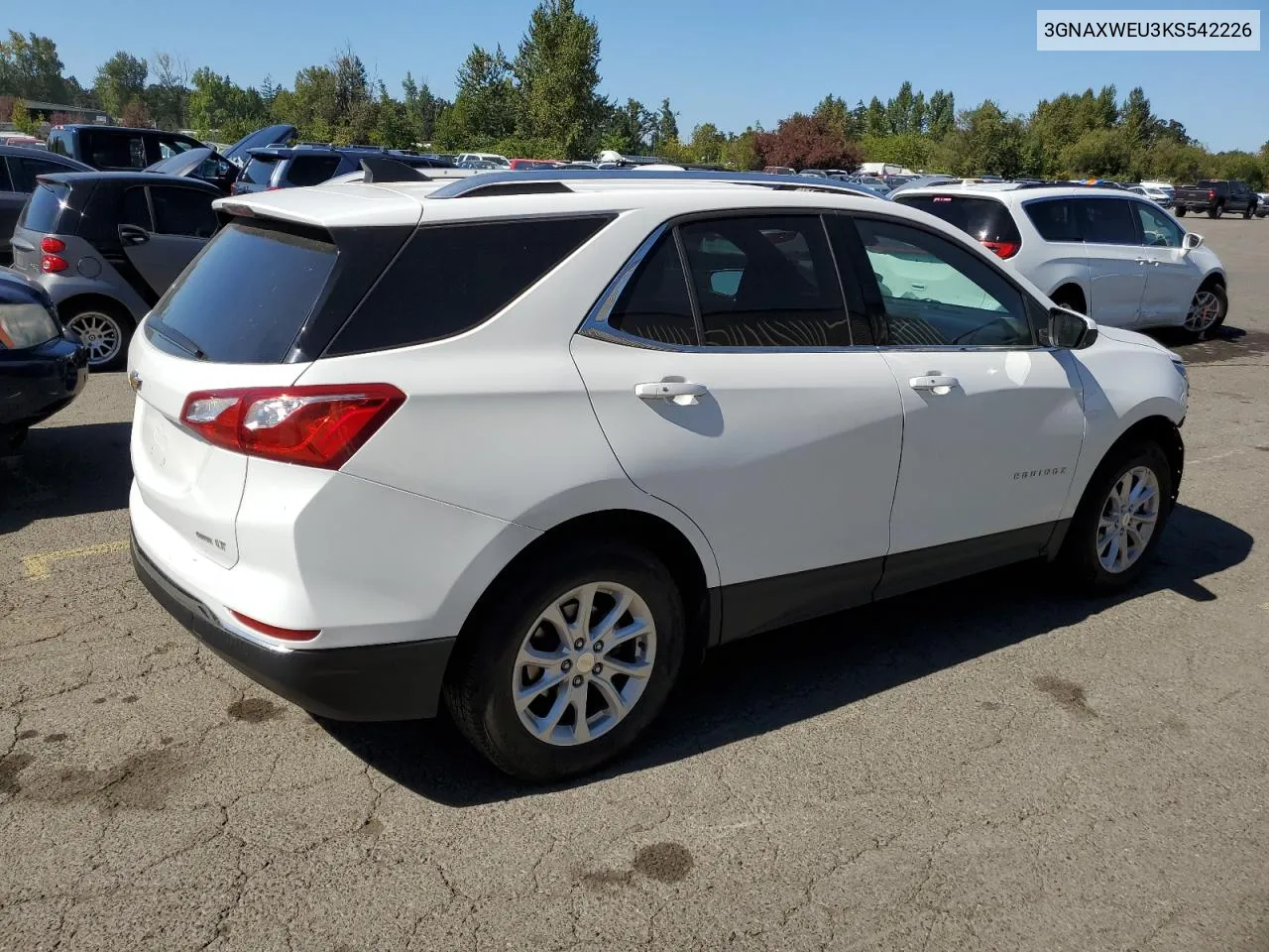 2019 Chevrolet Equinox Lt VIN: 3GNAXWEU3KS542226 Lot: 69249244