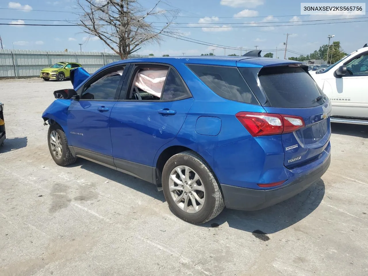 2019 Chevrolet Equinox Ls VIN: 3GNAXSEV2KS565756 Lot: 69292484