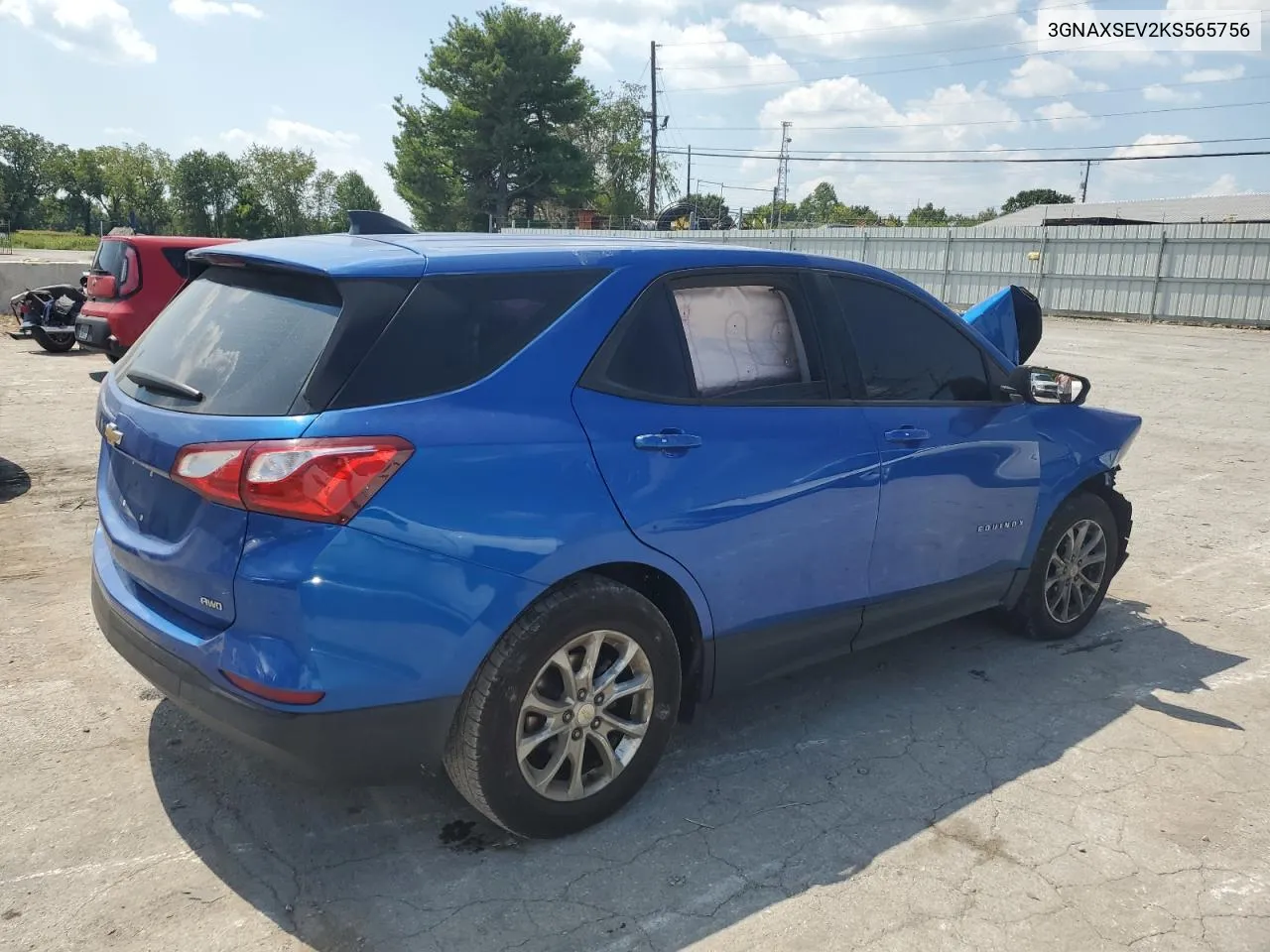 2019 Chevrolet Equinox Ls VIN: 3GNAXSEV2KS565756 Lot: 69292484