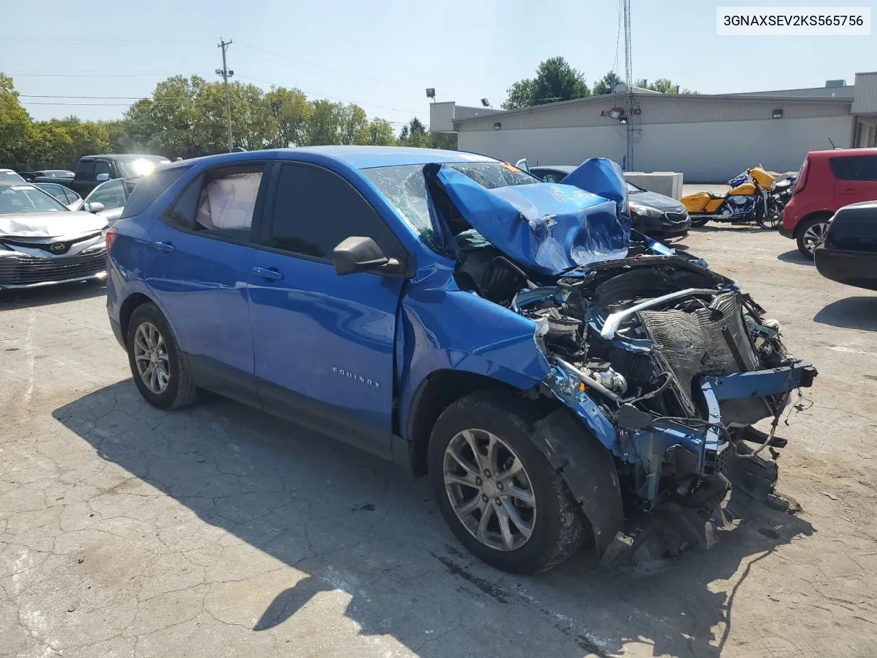 2019 Chevrolet Equinox Ls VIN: 3GNAXSEV2KS565756 Lot: 69292484