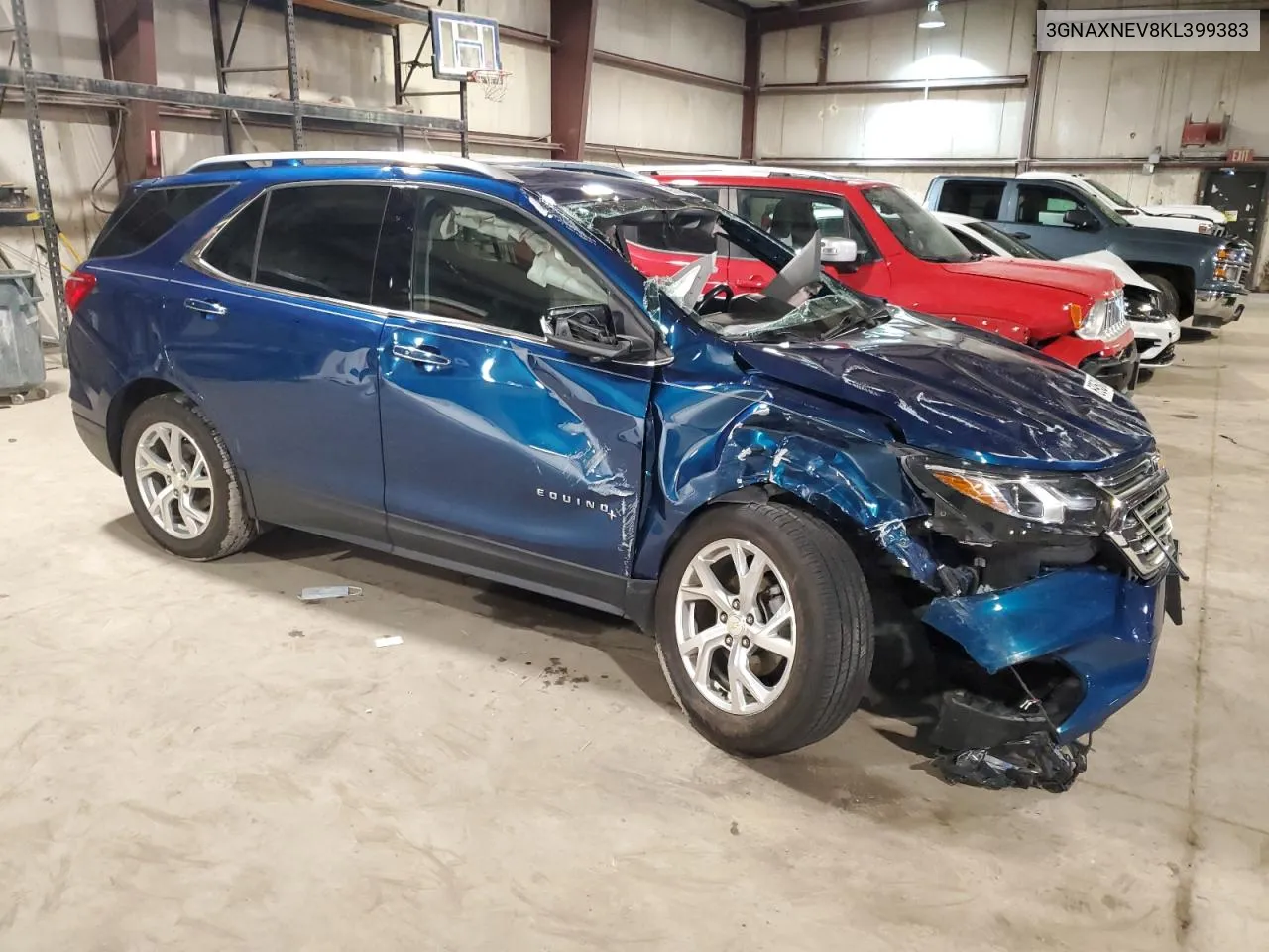 2019 Chevrolet Equinox Premier VIN: 3GNAXNEV8KL399383 Lot: 69508854