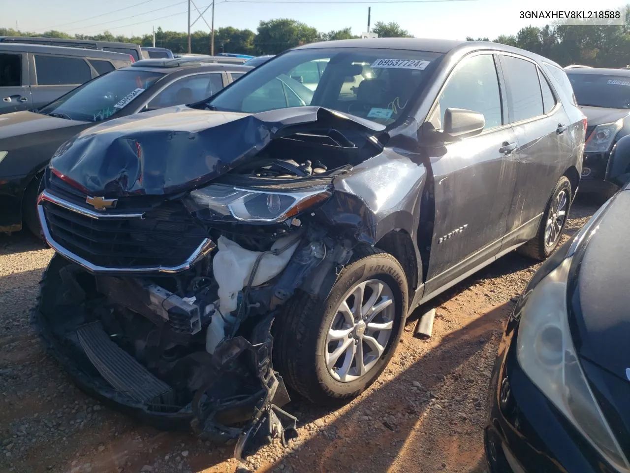 3GNAXHEV8KL218588 2019 Chevrolet Equinox Ls