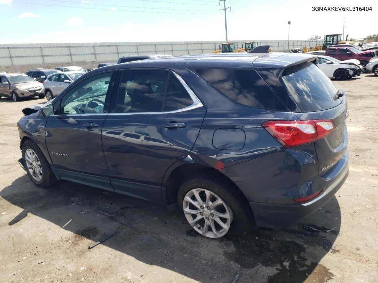 2019 Chevrolet Equinox Lt VIN: 3GNAXKEV6KL316404 Lot: 69659014