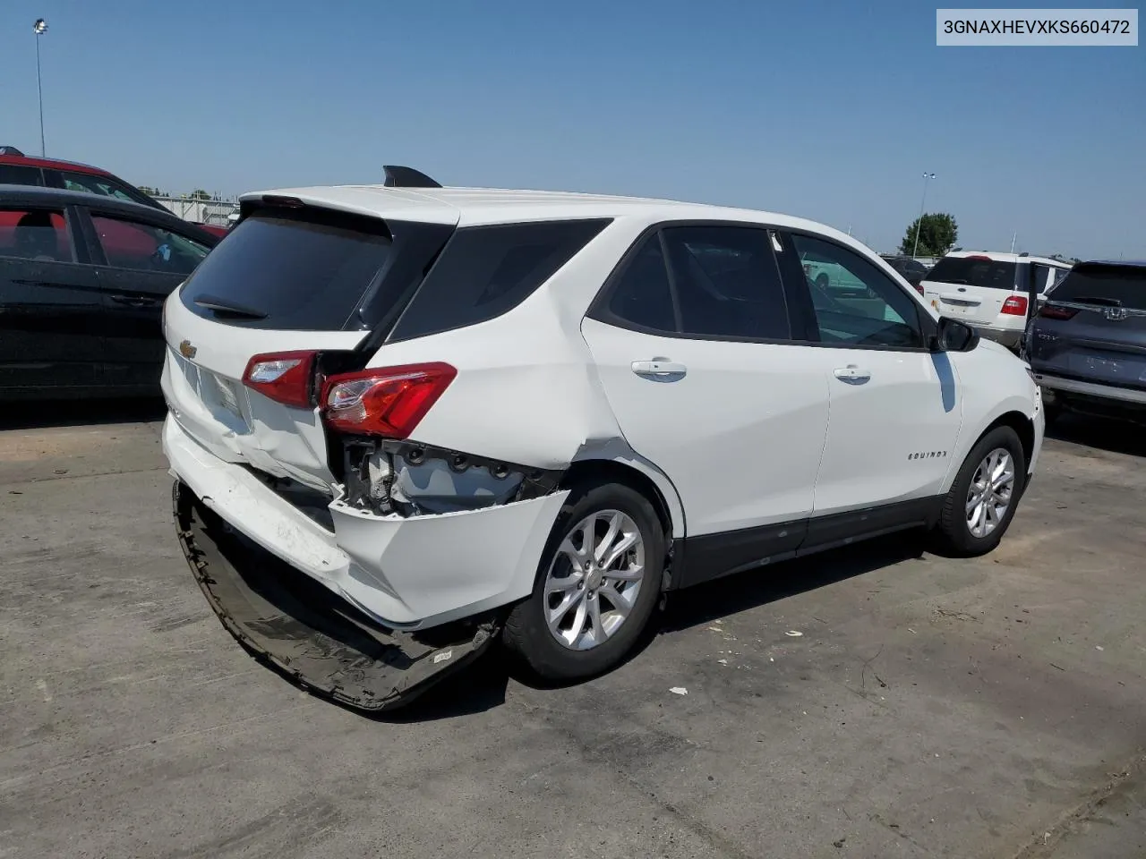 2019 Chevrolet Equinox Ls VIN: 3GNAXHEVXKS660472 Lot: 69693964