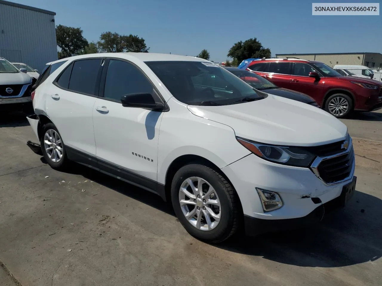 2019 Chevrolet Equinox Ls VIN: 3GNAXHEVXKS660472 Lot: 69693964