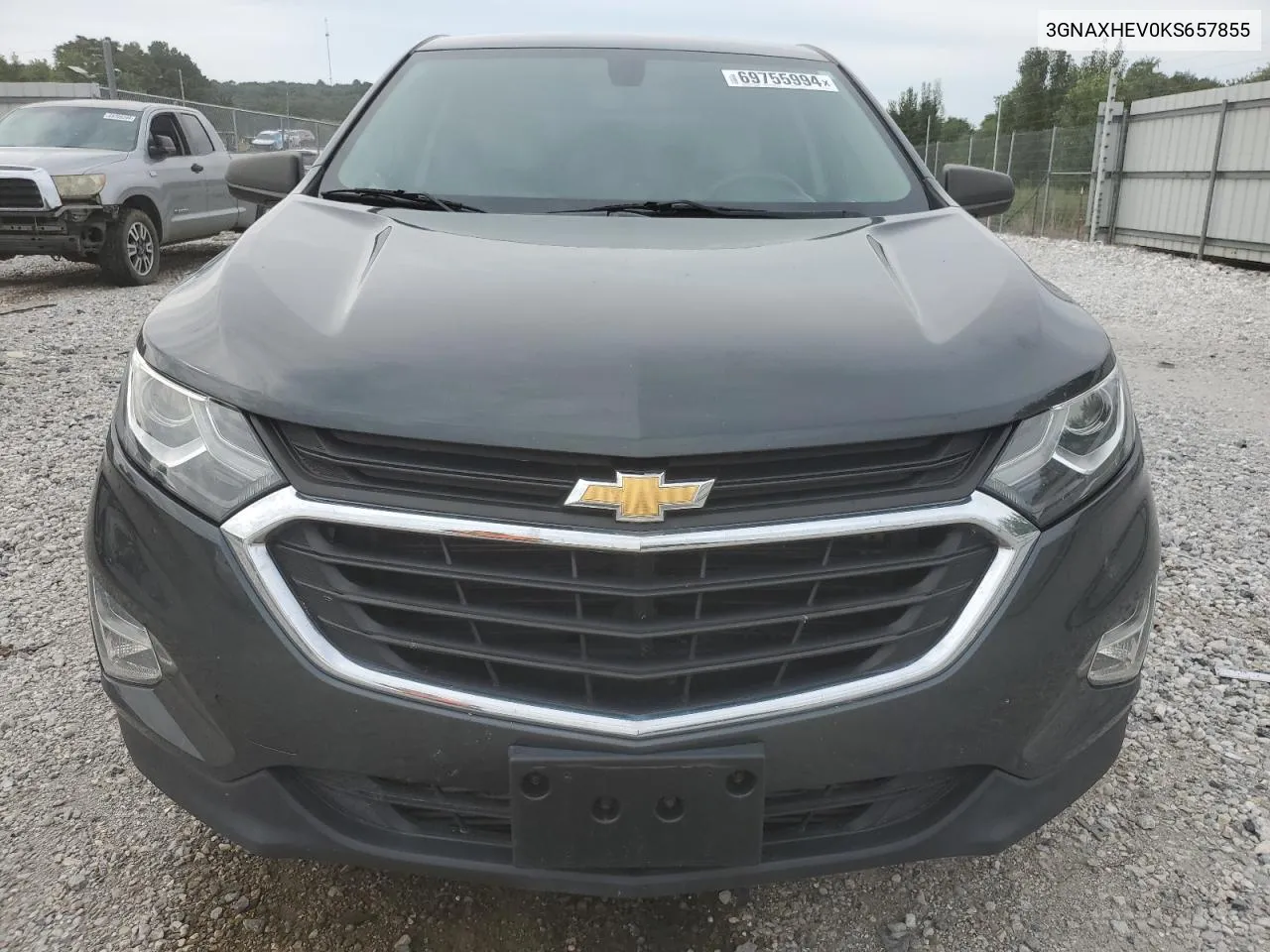 2019 Chevrolet Equinox Ls VIN: 3GNAXHEV0KS657855 Lot: 69755994