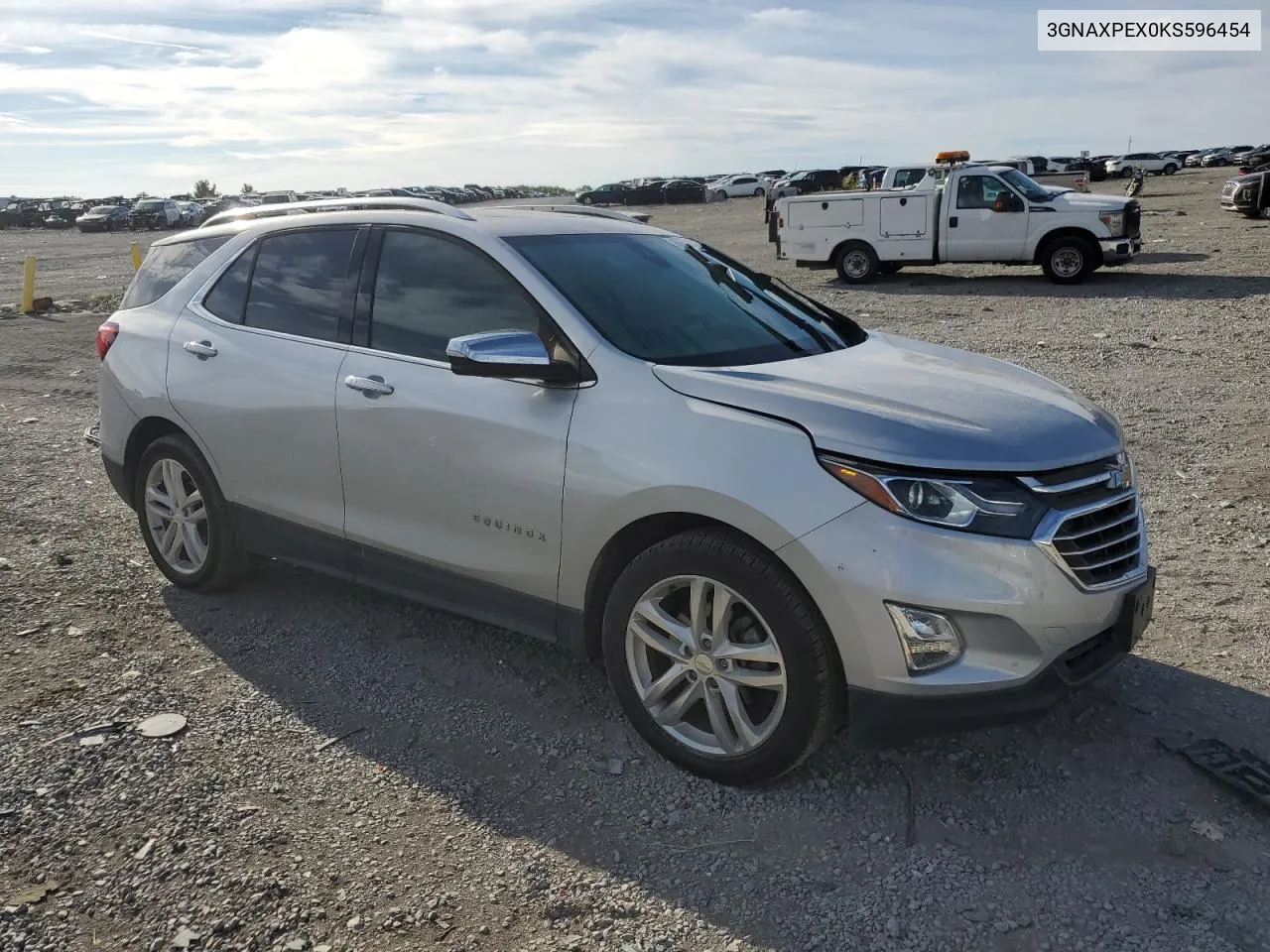 2019 Chevrolet Equinox Premier VIN: 3GNAXPEX0KS596454 Lot: 69808294