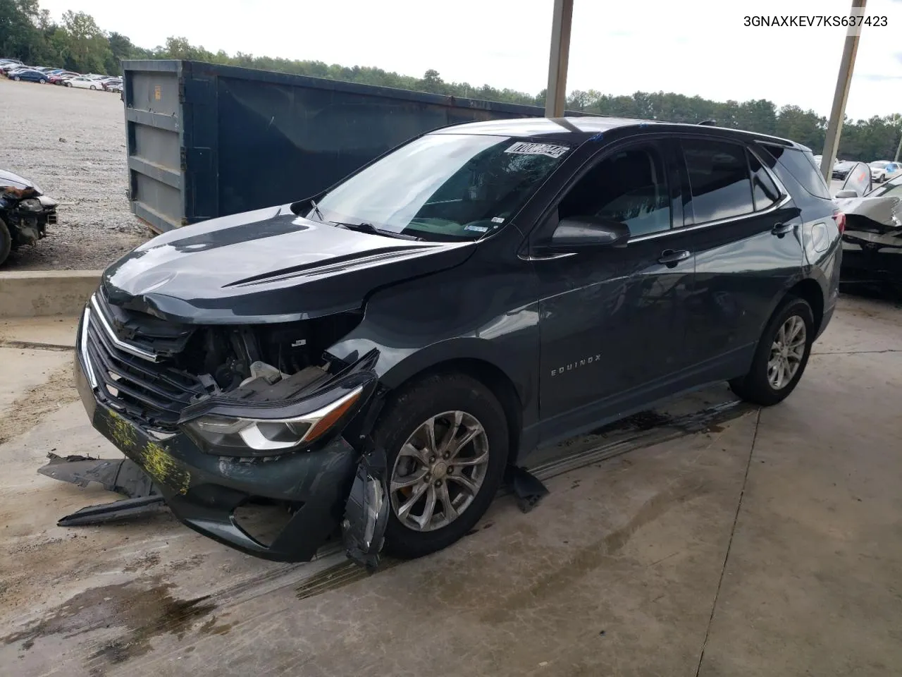 2019 Chevrolet Equinox Lt VIN: 3GNAXKEV7KS637423 Lot: 70004944