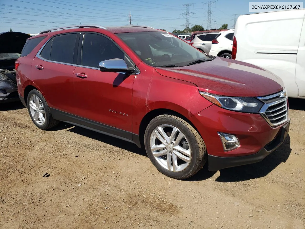 2019 Chevrolet Equinox Premier VIN: 2GNAXPEX8K6137607 Lot: 70095234