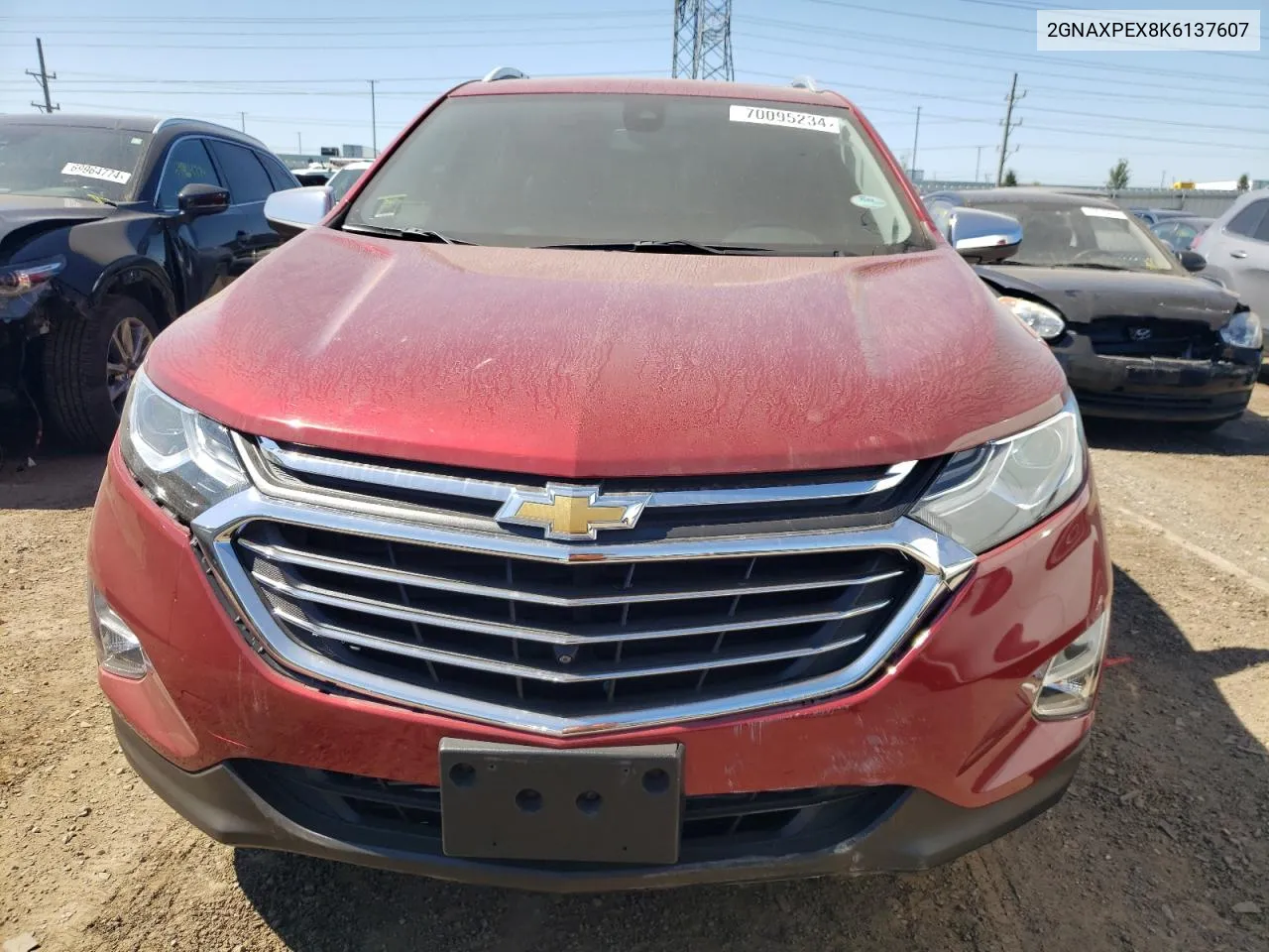 2019 Chevrolet Equinox Premier VIN: 2GNAXPEX8K6137607 Lot: 70095234