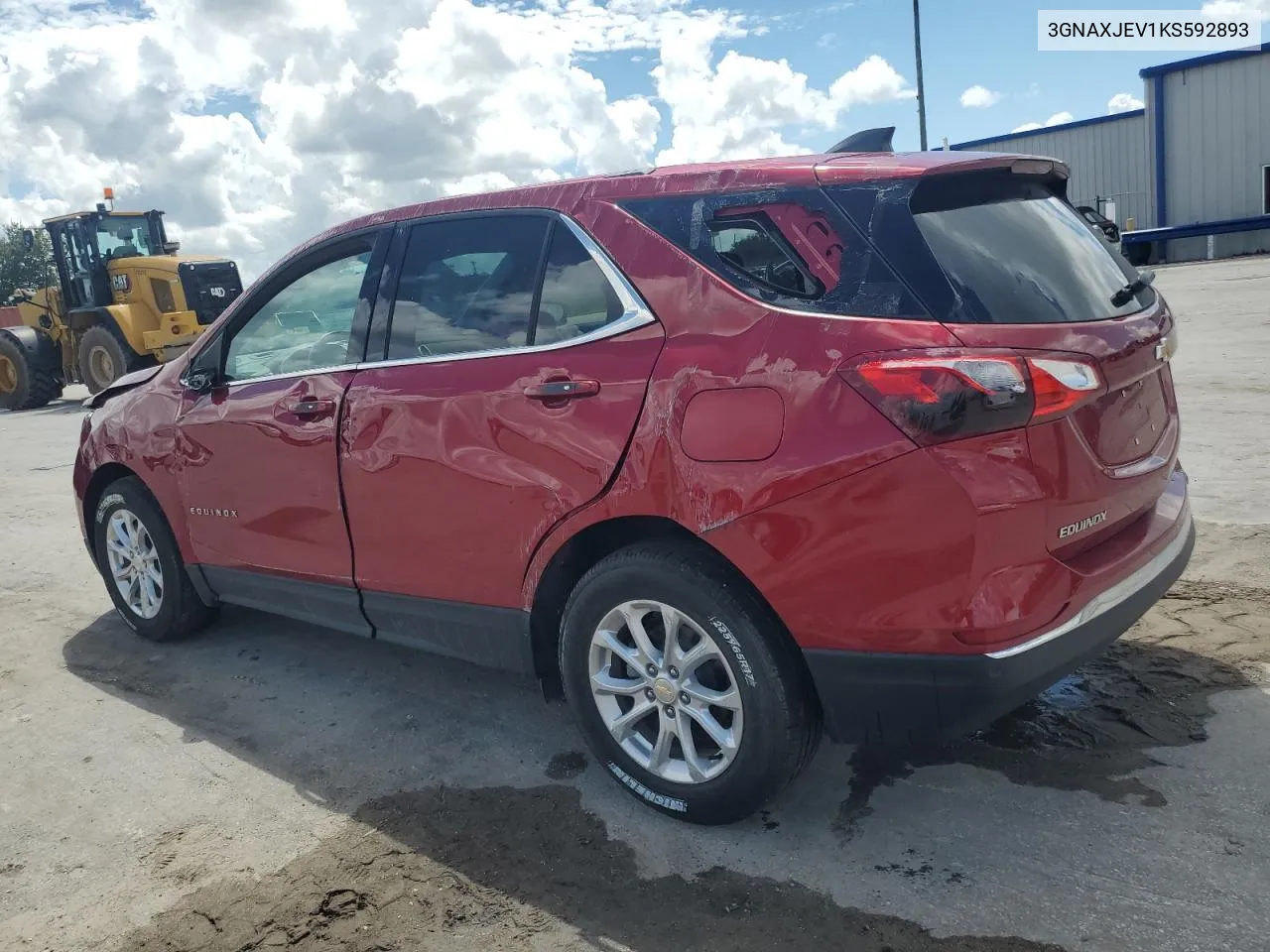 2019 Chevrolet Equinox Lt VIN: 3GNAXJEV1KS592893 Lot: 70195054